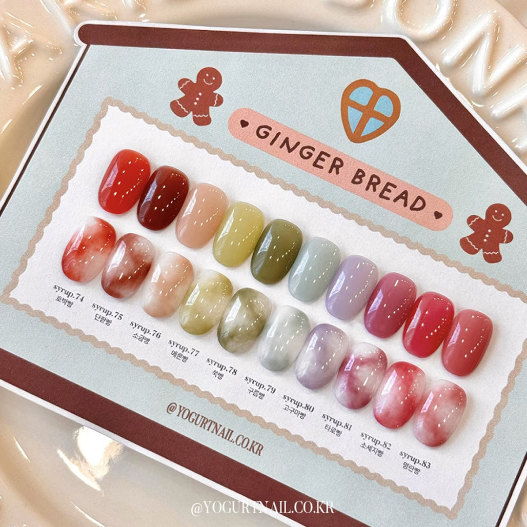 [YOGURT NAIL] Gingerbread Syrup Gel 10-Color Set (8ml x 10 Colors) SARACEN  DKshop