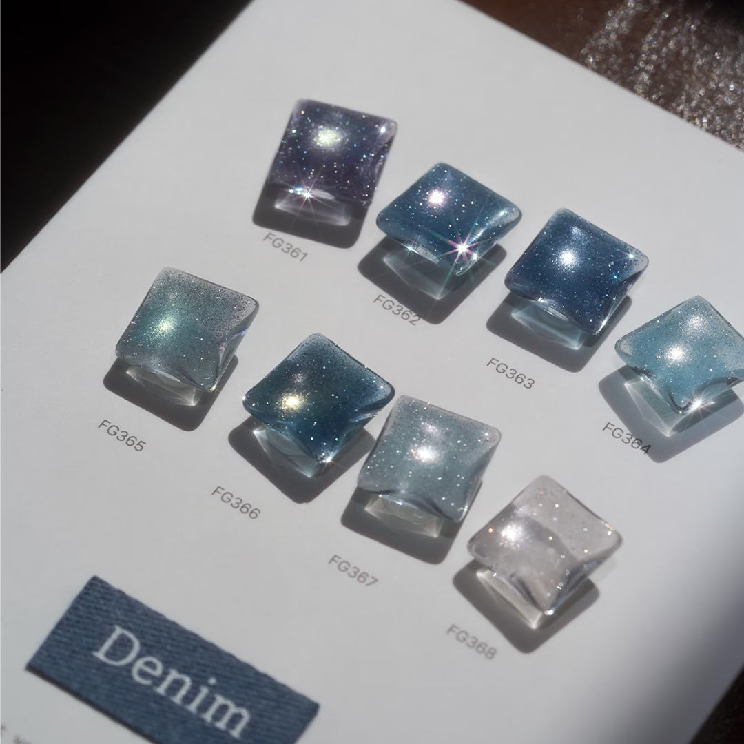 [FROMTHENAIL] Reflective Magnetic Gel Denim 8 Color Set (10ml x 8 Colors) SARACEN  DKshop
