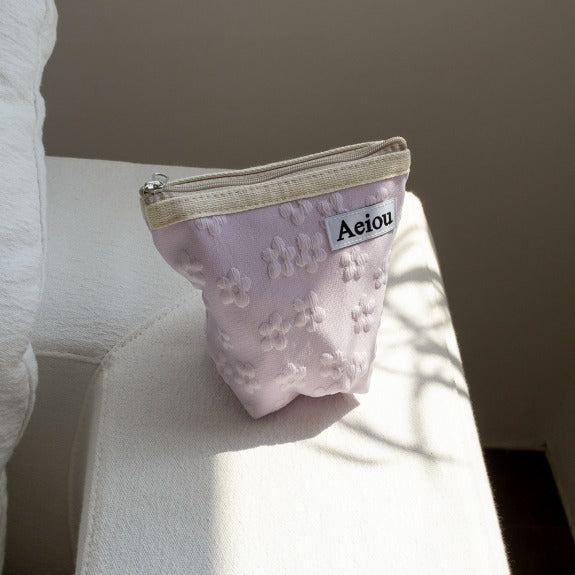 Aeiou Basic Pouch (M size) Jelly Flower Pink Aeiou  DKshop