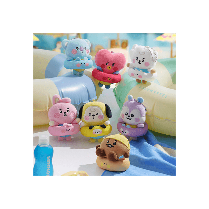 BT21 Baby Plush Keyring Splash Edition BT21  DKshop
