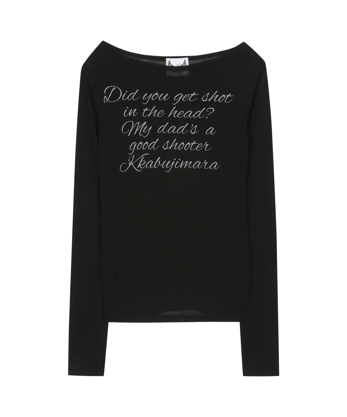 Gila Archive LETTERING SHEER LONG SLEEVE (BLACKPINK Jennie WEAR) Gila Archive  DKshop