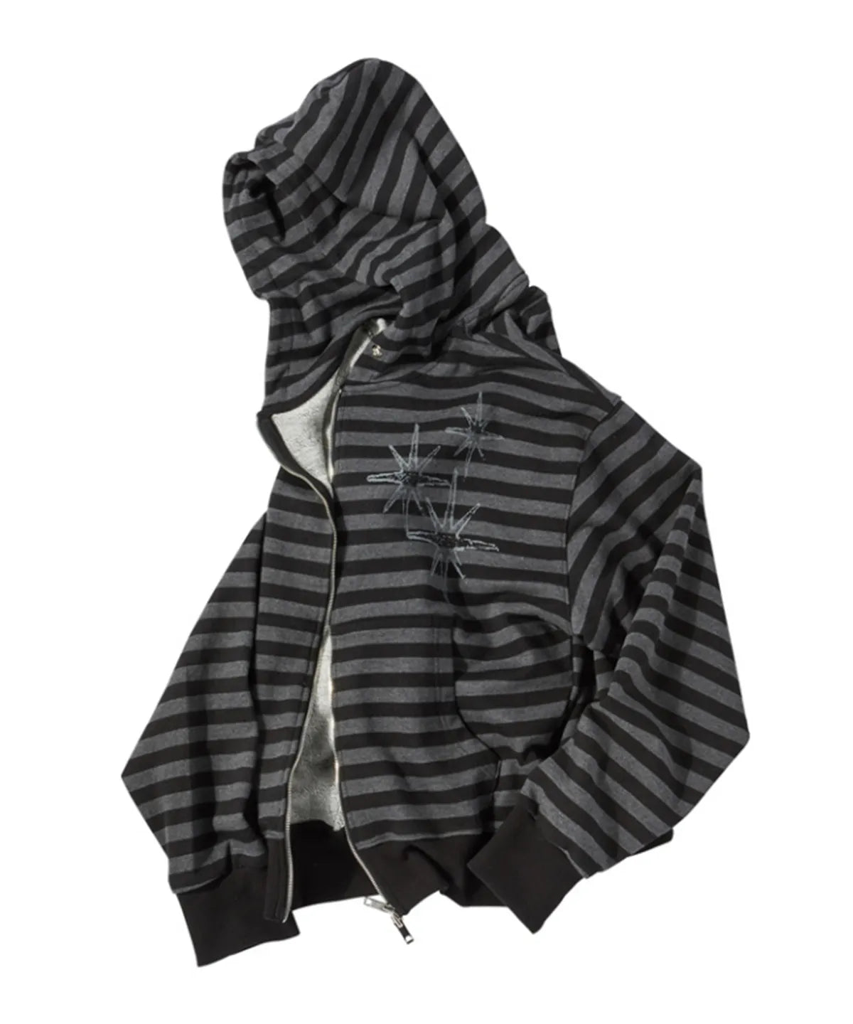 UNTITLED SEOUL Starlight Stripe Zip-Up Hoodie (NCT WISH RIKU Wear)