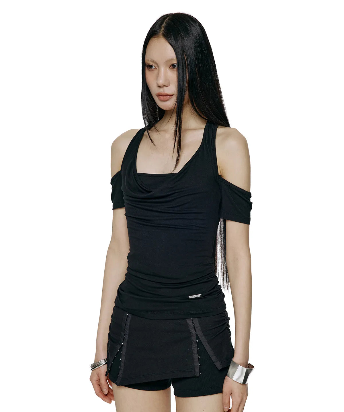 ROCKCAKE Cowl Neck Top 2 colors ROCKCAKE  DKshop