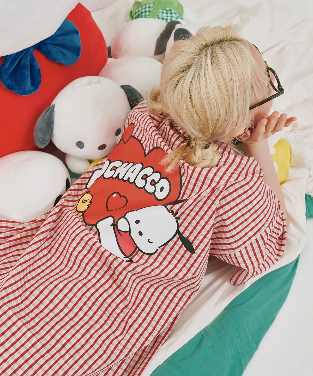 [OGGITT X SANRIO] Pochacco Residence Pajama 90s Red OGGITT  DKshop
