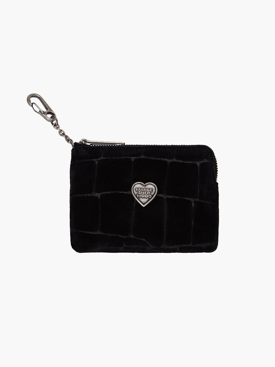 MARGESHERWOOD HEART ZIPPER WALLET_SILVER LOGO MARGESHERWOOD  DKshop