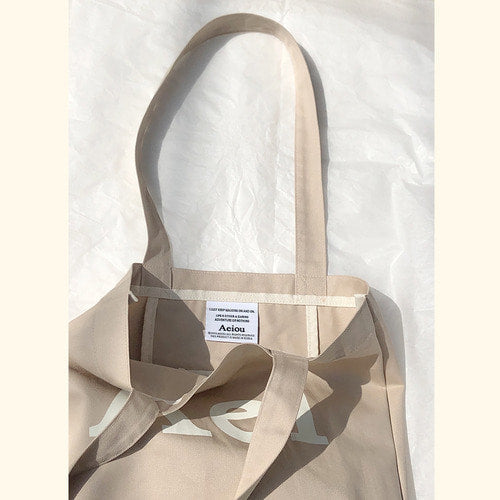 Aeiou Logo Bag (Cotton 100%) Soybean milk Aeiou  DKshop