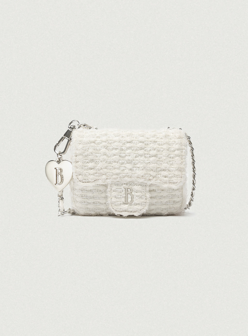the Barnnet Tweed Chain Belt Mini Bag