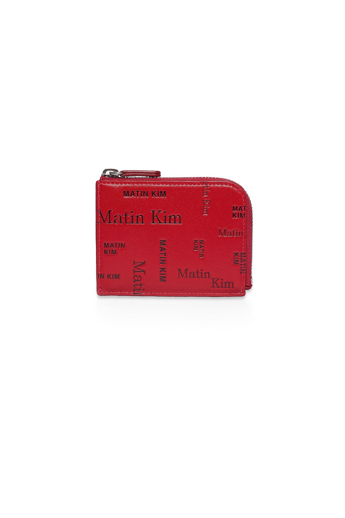 Matin Kim MATIN ALL-OVER LOGO HALF ROUND ZIP WALLET Matin Kim  DKshop