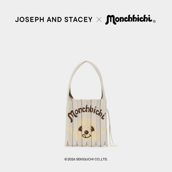 [JOSEPH AND STACEY X  monchhichi] Lucky Pleats Knit Small Monchhichi Boy Ivory JOSEPH AND STACEY  DKshop