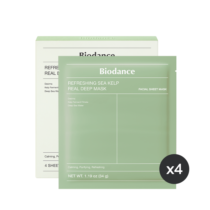 BIODANCE Refreshing Sea Kelp Real Deep Mask 4ea (34g*4) Biodance  DKshop