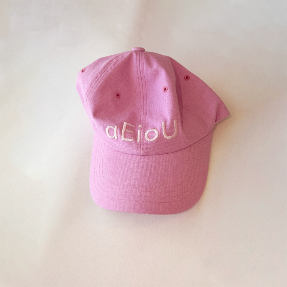 aEioU Logo Cap Pink Syrup Aeiou  DKshop