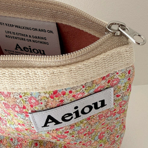 Aeiou Basic Pouch (M size) Flower Garden Aeiou  DKshop