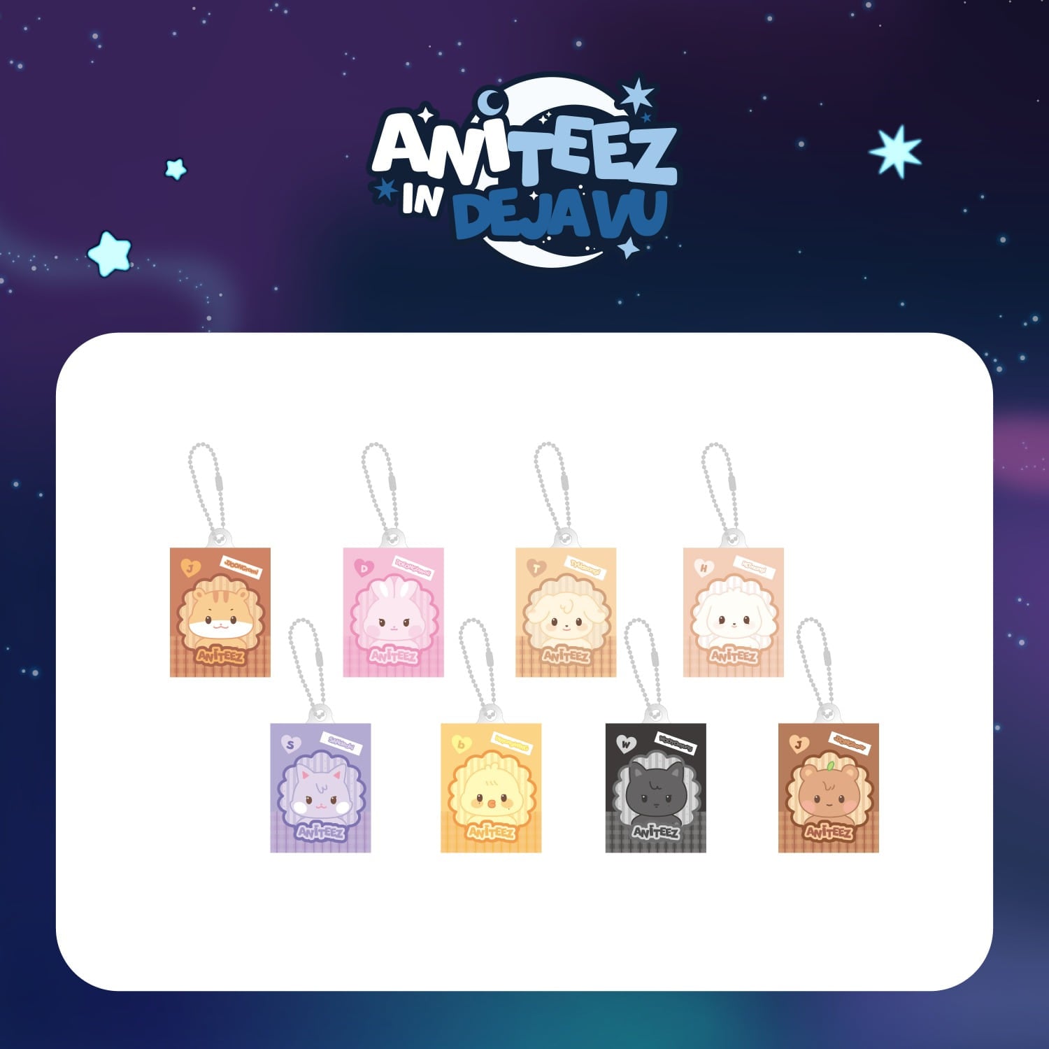 [PRE-ORDER] ATEEZ - [ANITEEZ IN DEJAVU] RANDOM MINIATURE KEYRING ATEEZ  DKshop