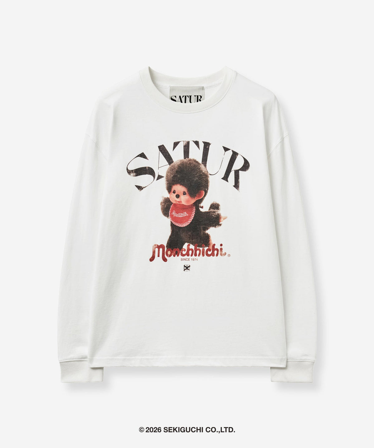 [SATUR × MONCHHICHI] Arch Logo Long Sleeve SATUR  DKshop