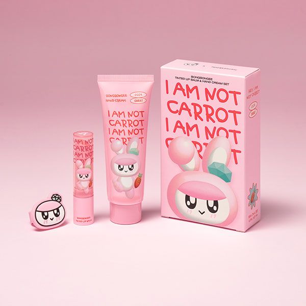 BONGBONGEE TINTED LIP BALM & HAND CREAM SET Red Velvet  DKshop