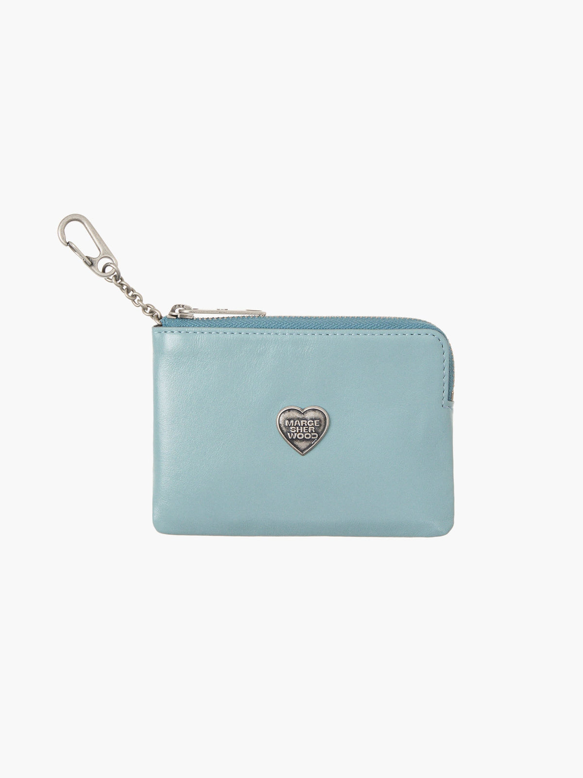 MARGESHERWOOD HEART ZIPPER WALLET_SILVER LOGO MARGESHERWOOD  DKshop