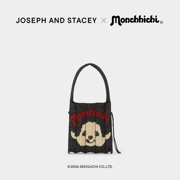 [JOSEPH AND STACEY X  monchhichi] Lucky Pleats Knit Small Starry Monchhichi Boy JOSEPH AND STACEY  DKshop