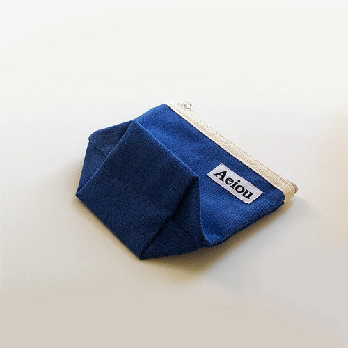 Aeiou Basic Pouch (M size) Pado Blue Aeiou  DKshop