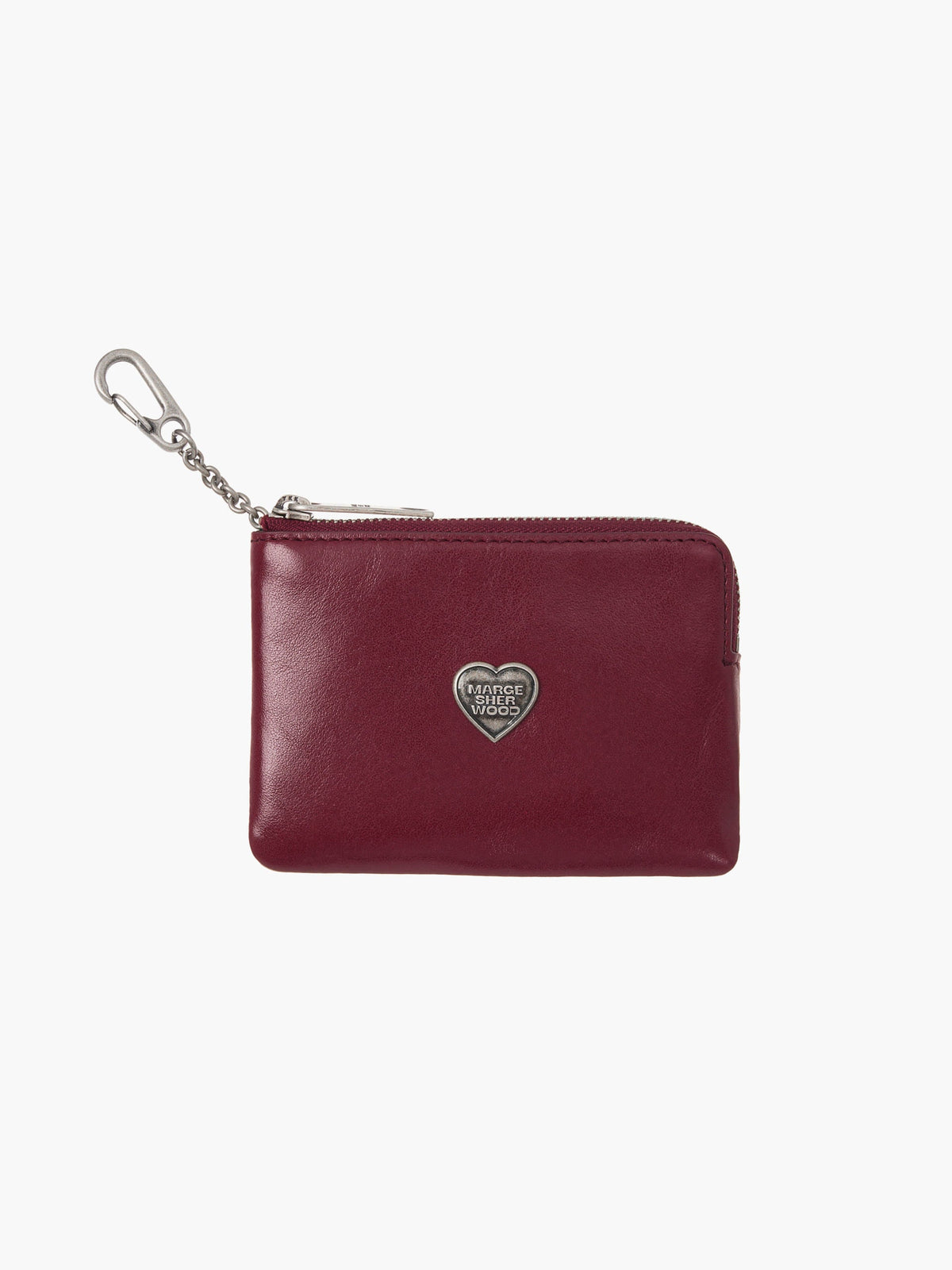 MARGESHERWOOD HEART ZIPPER WALLET_SILVER LOGO MARGESHERWOOD  DKshop