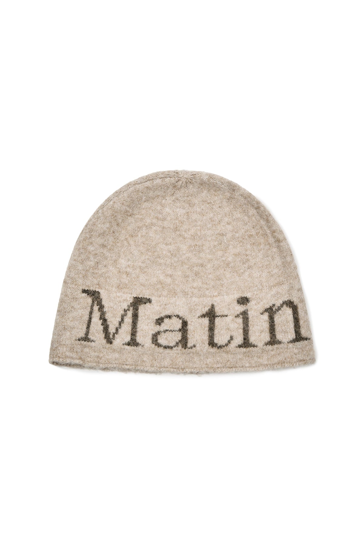 Matin Kim MATIN LOGO BOUCLE KNIT BEANIE Matin Kim  DKshop
