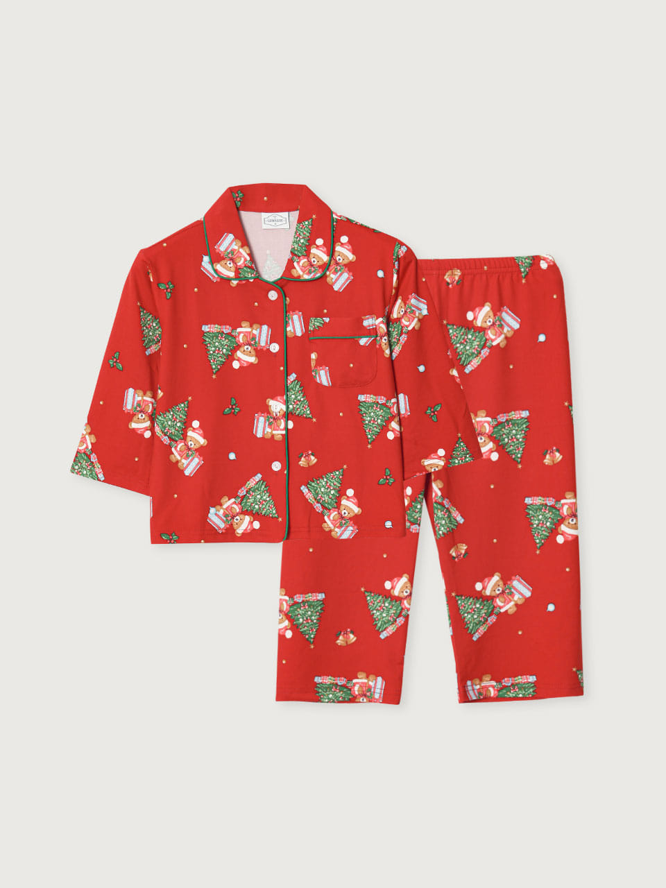 LUNALUZ GIRL_Christmas Bear pajama LUNALUZ  DKshop