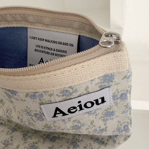 Aeiou Basic Pouch (M size) Blue Delphinium Mist Aeiou  DKshop