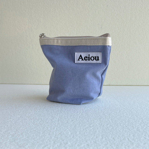Aeiou Basic Pouch (M size) Blueberry Aeiou  DKshop