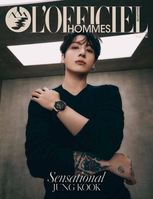 [PRE-ORDER] L'OFFICIEL HOMMES SINGAPORE MAGAZINE 2026.03 (COVER : BTS JUNG KOOK) BTS  DKshop