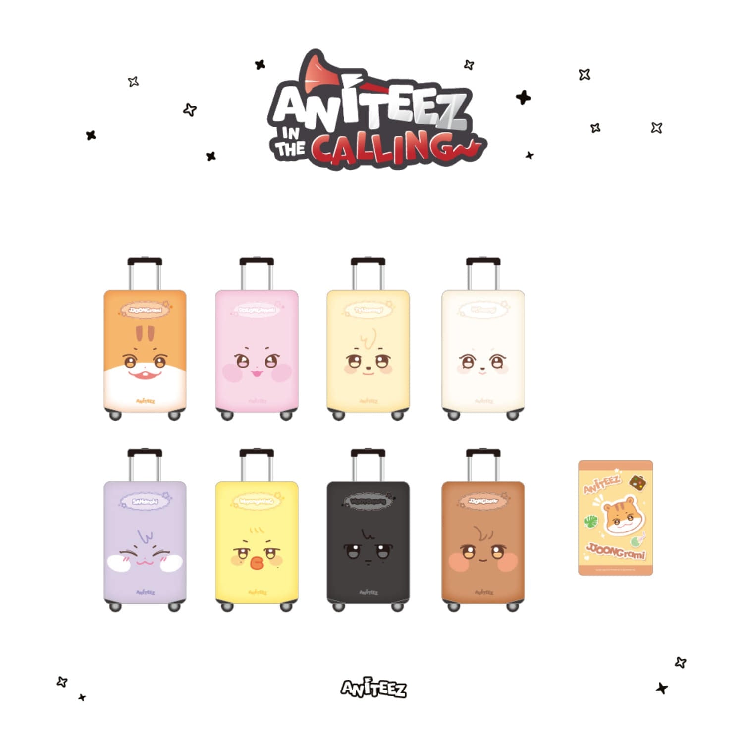 [PRE-ORDER] ATEEZ - [ANITEEZ IN THE CALLING] LUGGAGE COVER ATEEZ  DKshop