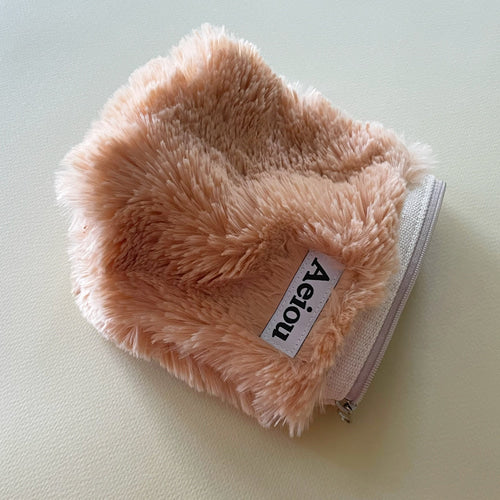 Aeiou Basic Pouch (M size) Fur Brown Sugar Aeiou  DKshop
