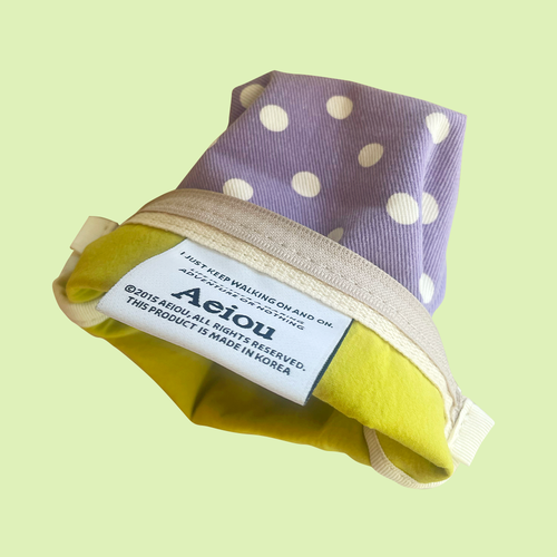 Aeiou Basic Pouch (M size) Bubble Grape Aeiou  DKshop