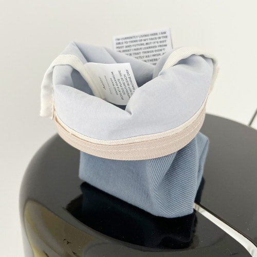 Aeiou Basic Pouch (M size) Foggy Blue Aeiou  DKshop