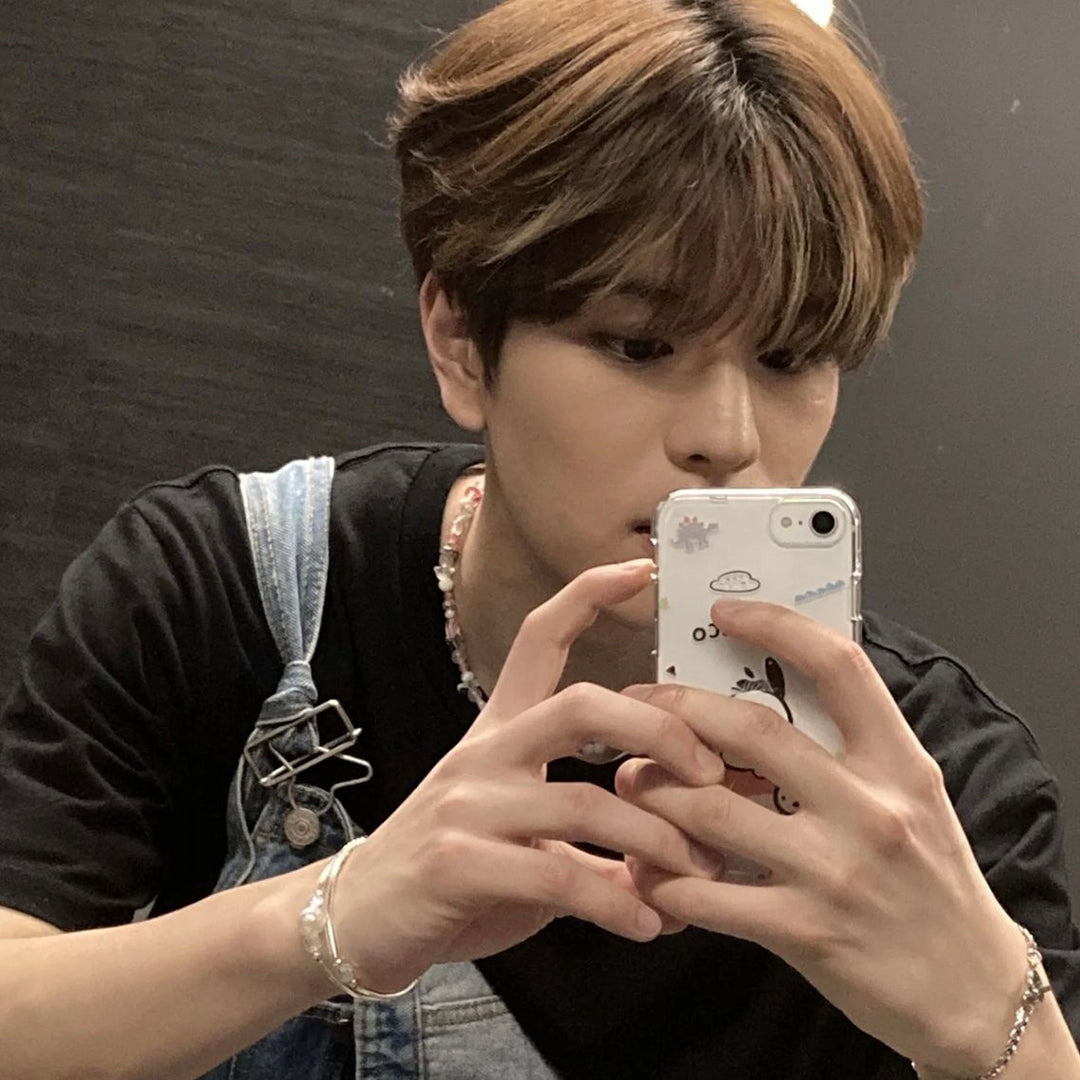 VVV High-Teen Pink Beaded Heart Toggle Necklace (Stray Kids Seungmin WEAR) VVV  DKshop