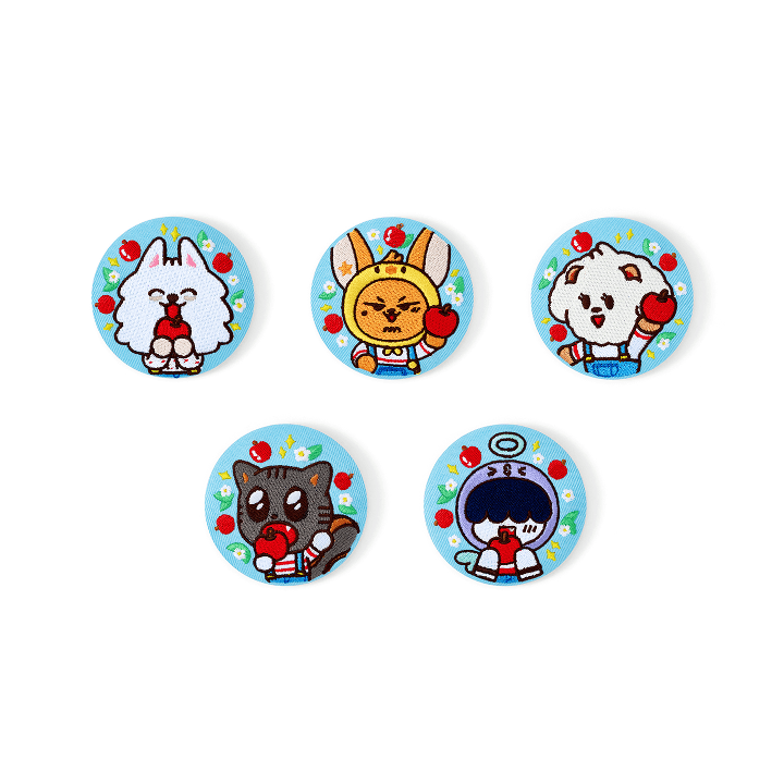 TOMORROW X TOGETHER - [Hey! APPUL] PPULBATU Embroidery Can Badge TOMORROW X TOGETHER  DKshop
