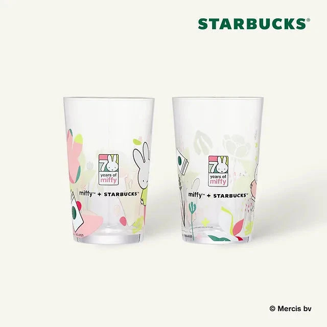 Starbucks Korea - Forever Miffy Glass Set 2P (207ml) Starbucks Korea  DKshop