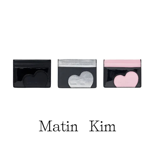 Matin Kim HEART CUT OUT CARD WALLET Matin Kim  DKshop