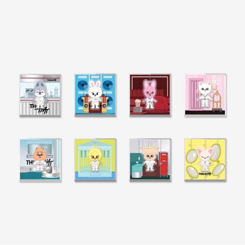 [PRE-ORDER] Stray Kids - [THIS & THAT POP-UP STORE] SKZOO SPINNING MAGNET Stray Kids  DKshop