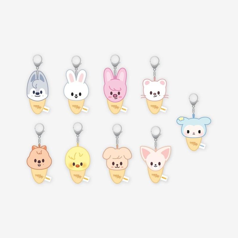 [PRE-ORDER] Stray Kids - [THIS & THAT POP-UP STORE] PLUSH KEYRING ICECREAM Ver. Stray Kids  DKshop