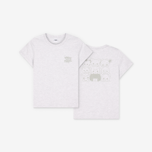 [PRE-ORDER] TWICE - [THE THRILL] T-SHIRT (GRAY) TWICE  DKshop
