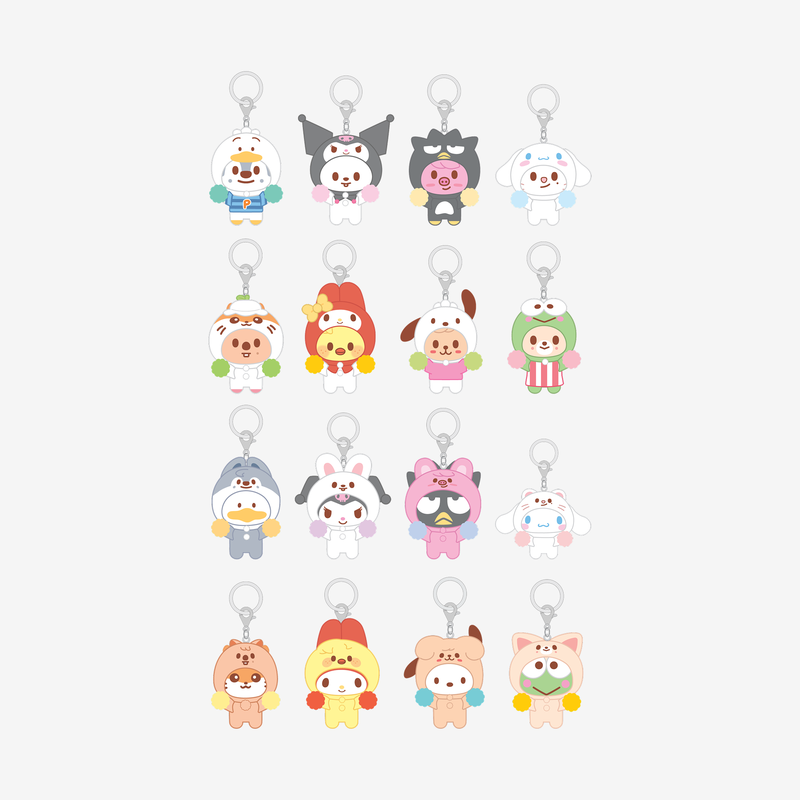 [PRE-ORDER] Stray Kids - [SKZOO X SANRIO CHARACTERS] SECRET FLOCKED FIGURE KEYRING (CHEER UP Ver.) Stray Kids  DKshop