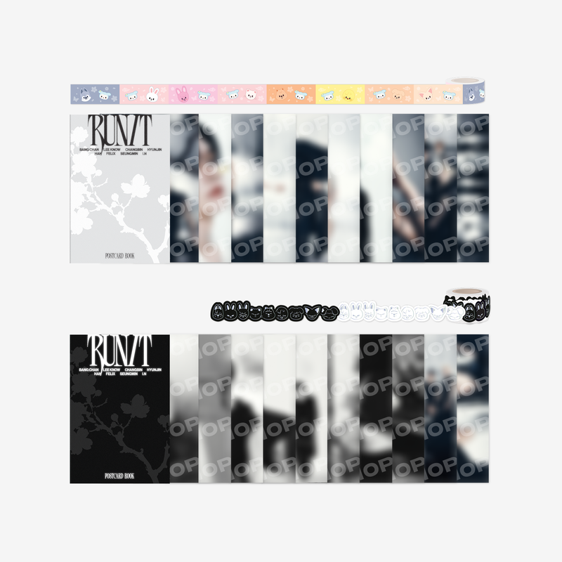 [PRE-ORDER] Stray Kids - [RUN IT SEOUL] POSTCARD BOOK & ROLL STICKER SET Stray Kids  DKshop