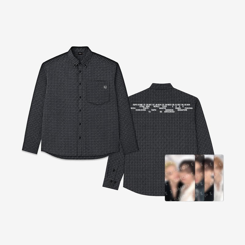 [PRE-ORDER] Stray Kids - [RUN IT SEOUL] CHECK SHIRT Stray Kids  DKshop