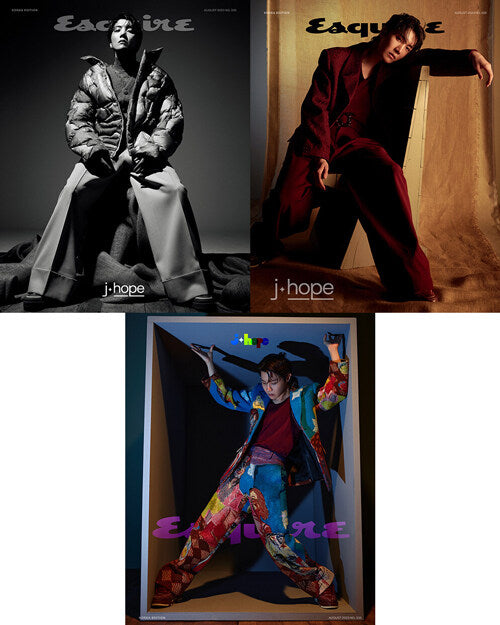 ESQUIRE MAGAZINE 2023.08 SET (A+B+C VER.) (COVER : BTS J-HOPE)