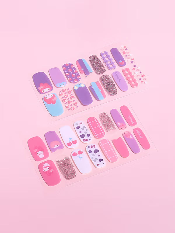 [DKinKL] Daiso My Melody Gel Nail Strips (16 Pieces) Daiso  DKshop