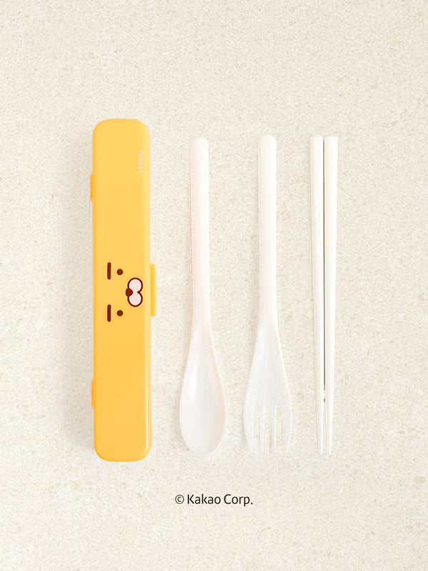 DAISO Little Kakao Friends Portable Cutlery Set (Spoon, Fork & Chopsticks) DAISO  DKshop