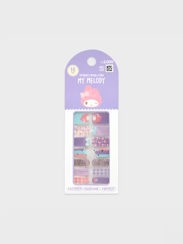 [DKinKL] Daiso My Melody Gel Nail Strips (16 Pieces) Daiso  DKshop