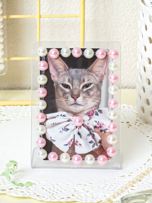 [DKinKL] DAISO 8mm Pink Gem & Pearl Sticker DAISO  DKshop