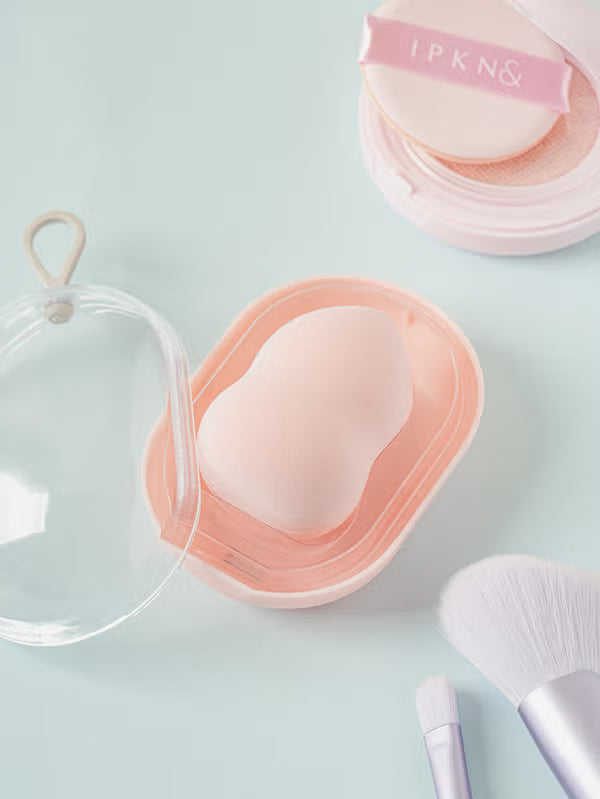 [DKinKL] Daiso Gourd-Shaped Makeup Puff & Case Set Daiso  DKshop