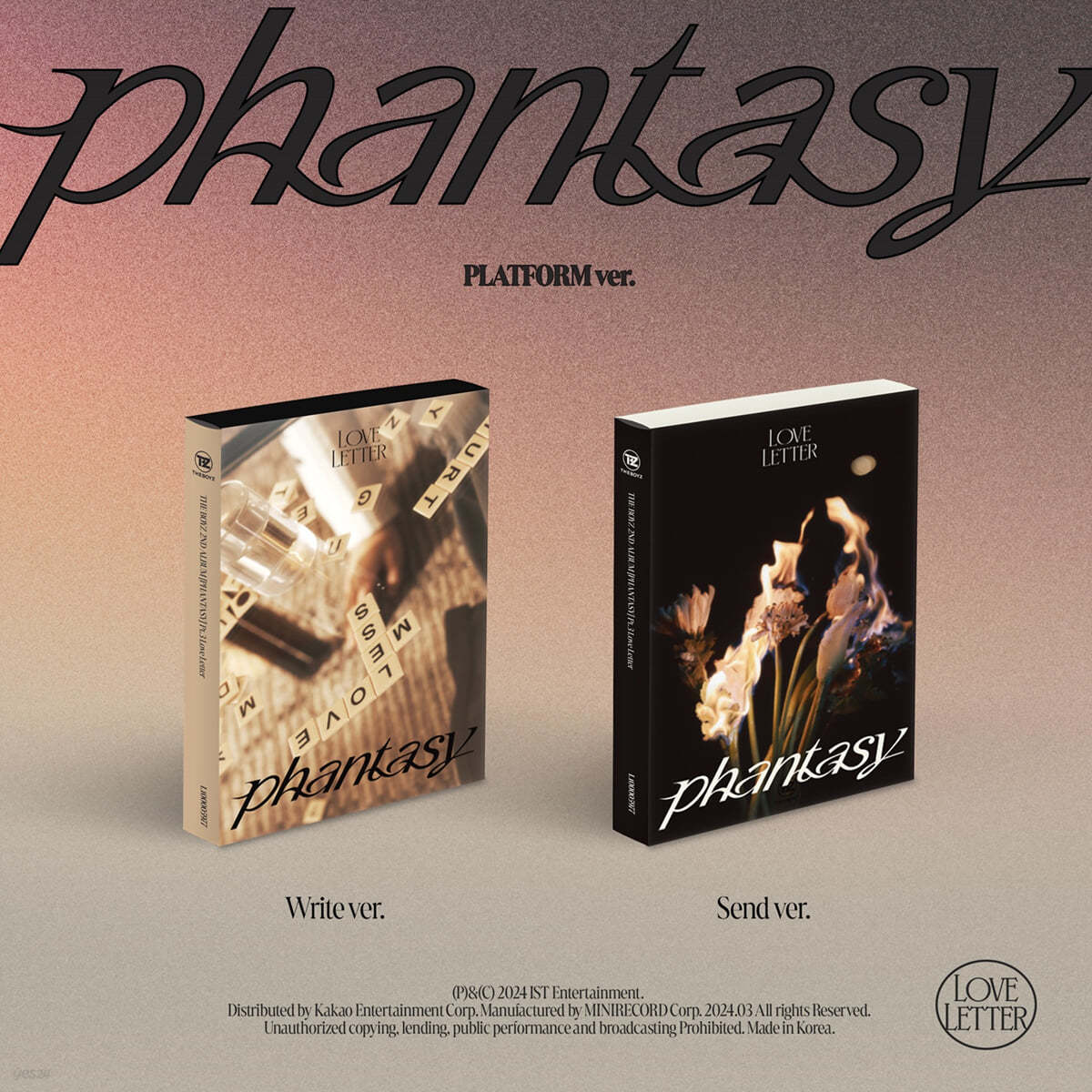 THE BOYZ - 2nd Full Album PHANTASY Pt.3 Love Letter (Platform ver.) (Random Ver.) | DKshop