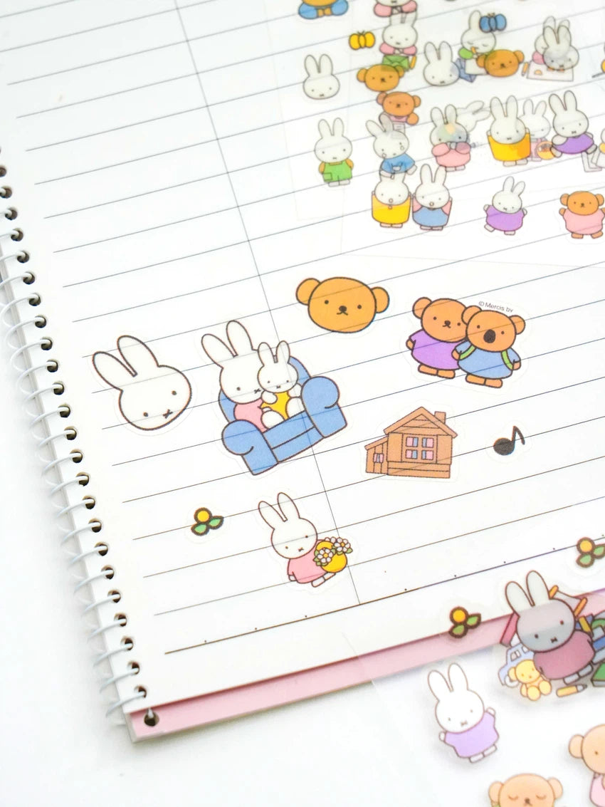 DAISO Miffy Character Stickers (3 Sheets) DAISO  DKshop